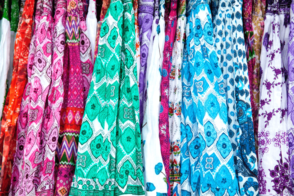 Ensemble de jupes multicolores